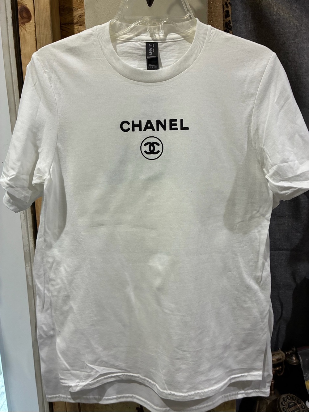 White Logo Crewneck T-Shirt